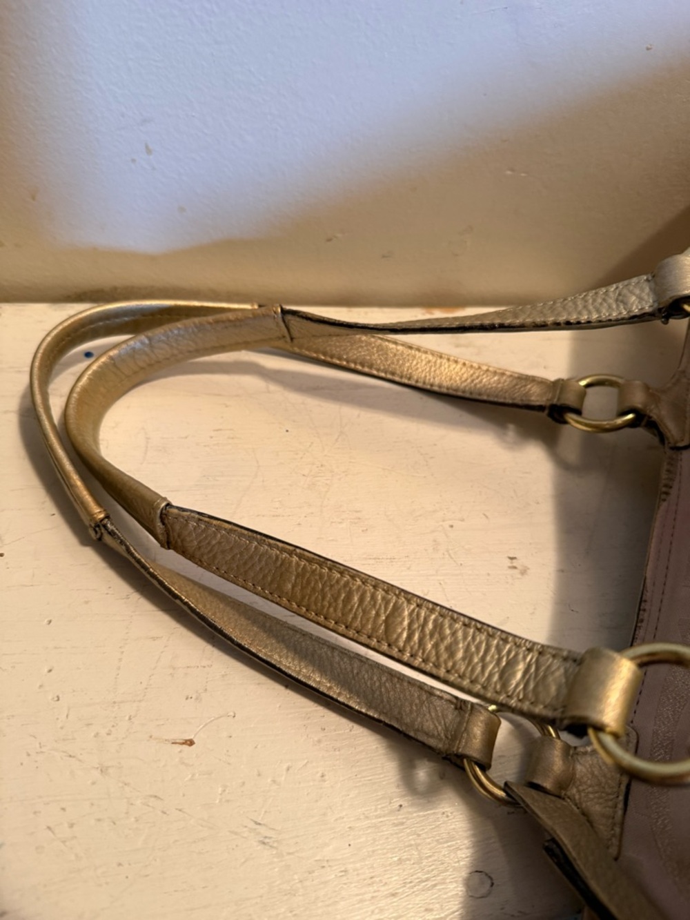 Coach Signature Gallery Tote F19664 Gold - Picture 8 of 11